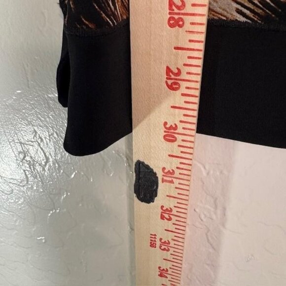 Eva Varro Shirt Womens Medium Animal Print V Neck 3/4 Sleeve Tunic Made USA - Picture 6 of 6